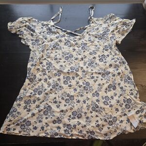 Lime & Chili Womens Off Shoulder Floral Boho Style Tank Shirt